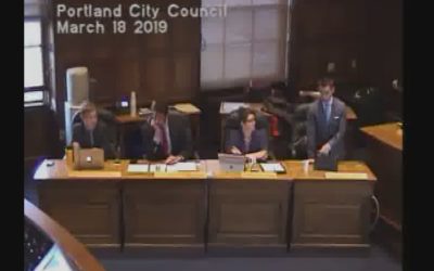 Portland City Council – 3/18/19