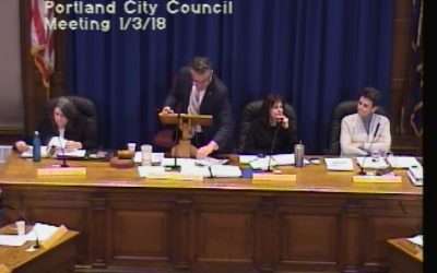 Portland City Council – 1/3/18