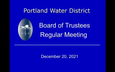 Portland Water District – Dec 22 2021