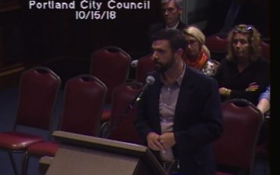 Portland City Council Meeting – 10/15/18