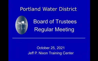 Portland Water District – Oct 25 2021