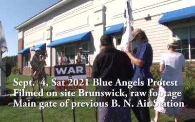 Peace Action Maine – Blue Angels Air Show Protest in Maine