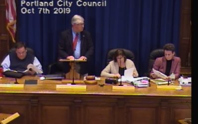 Portland City Council Meeting – 10/7/19