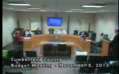 Cumberland County Budget Review Meeting 11-8-12