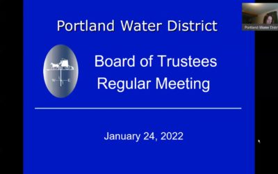 Portland Water District – Jan 24 2022